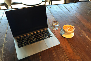 Coffe and Laptop UI Placeholder