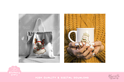 Merry Ghostmas Christmas Clipart, a Seasonal Illustration by Blumensdiary (Thumbnail 4 of 6)
