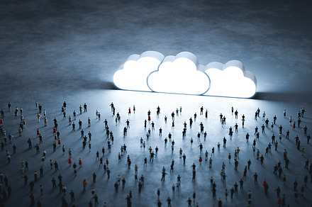 People and cloud computing system., a Technology Photo by Photocreo Michal Bednarek