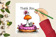 Whimsical Summer Goose Clipart, an Animal Illustration by Creative Art (Thumbnail 7 of 8)