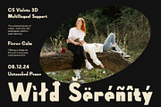 CS Violeta 3D, a Sans Serif Font by Craft Supply Co. (Thumbnail 7 of 8)