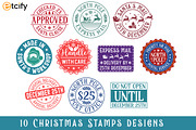 Christmas Stamps Designs, an Object Graphic by Etcify (Thumbnail 1 of 3)