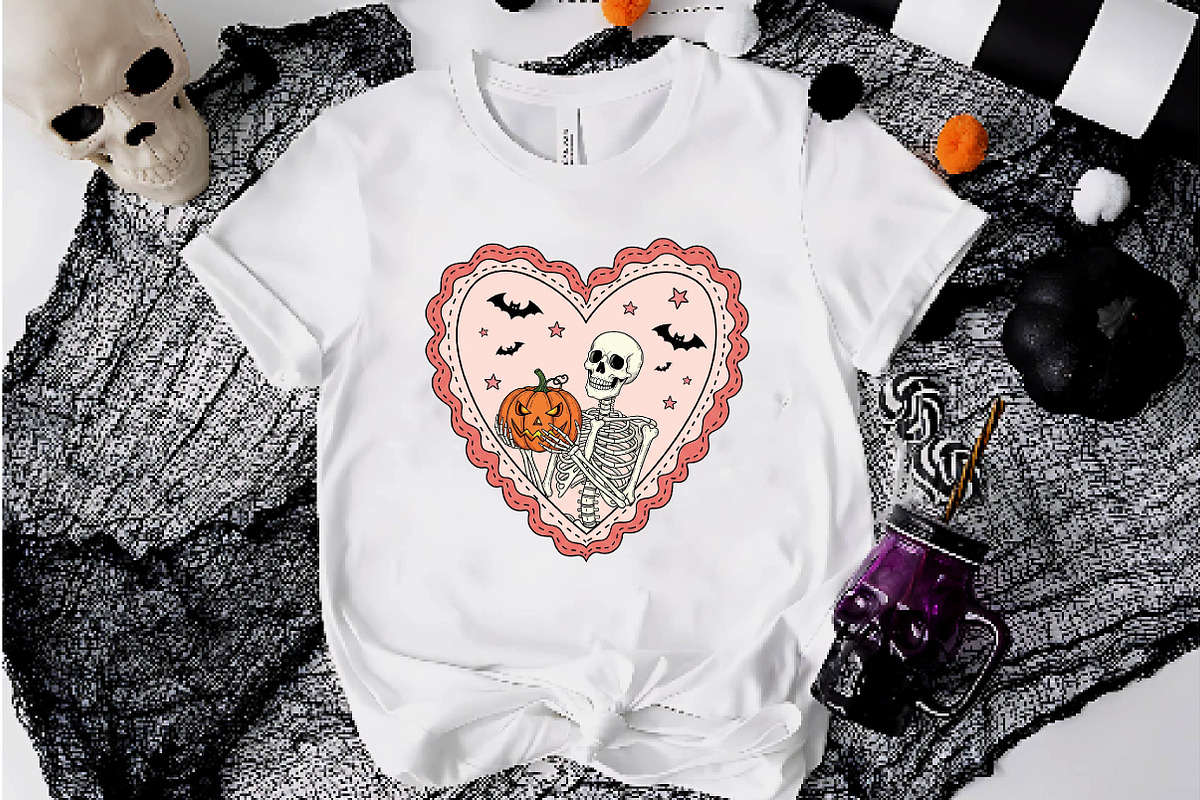 Halloween Skull Heart Frame Png, an Illustration by Dream Creation (Photo 2 of 5)
