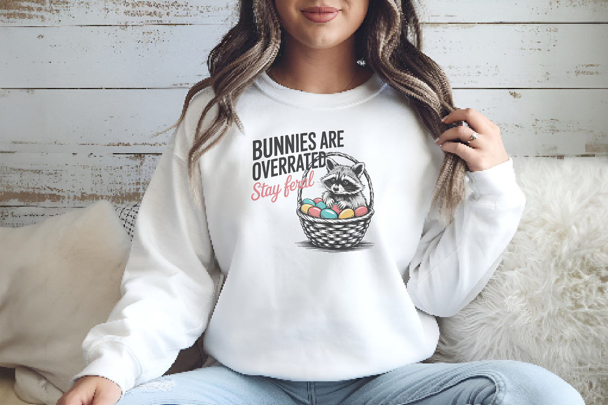 Bunnies are overrated stay feral PNG, an Illustration by Watercolor design (Photo 6 of 6)