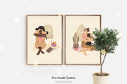 Cat Lady Graphic Set, an Animal Illustration by svetlana.belaia (Thumbnail 3 of 7)