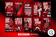 Baseball Social Media Template, a Social Media Template by Geelator Studio (Thumbnail 3 of 4)