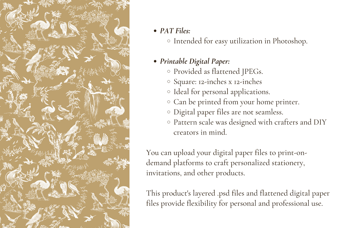 The Birds Seamless Pattern Set, a Background Graphic by Hughes Studio (Photo 7 of 8)