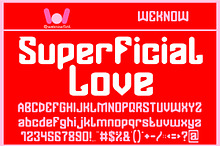 Superficial Love font