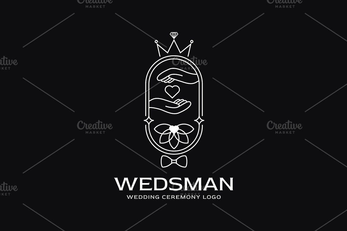 Wedsman - Wedding Ceremony Logo, a Branding & Logo Template by Creattlle (Photo 2 of 4)