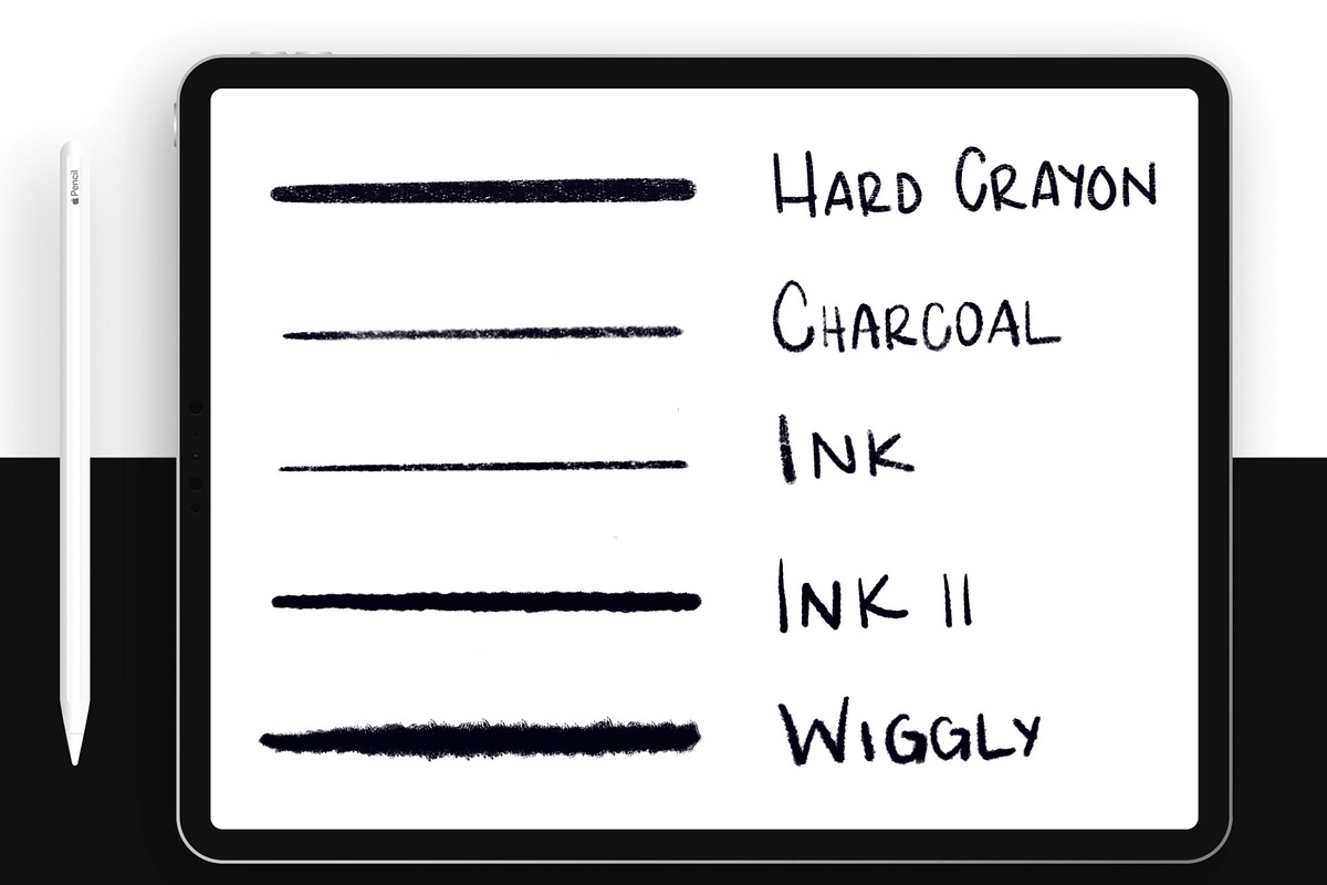 10 Inking brushes for Procreate, a Brush Add-On by Ale Estrada (Photo 3 of 4)