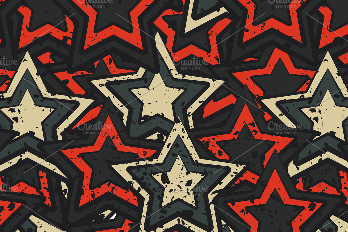 Star Seamless Patterns, a Pattern Graphic by Gudiny (Photo 6 of 11)