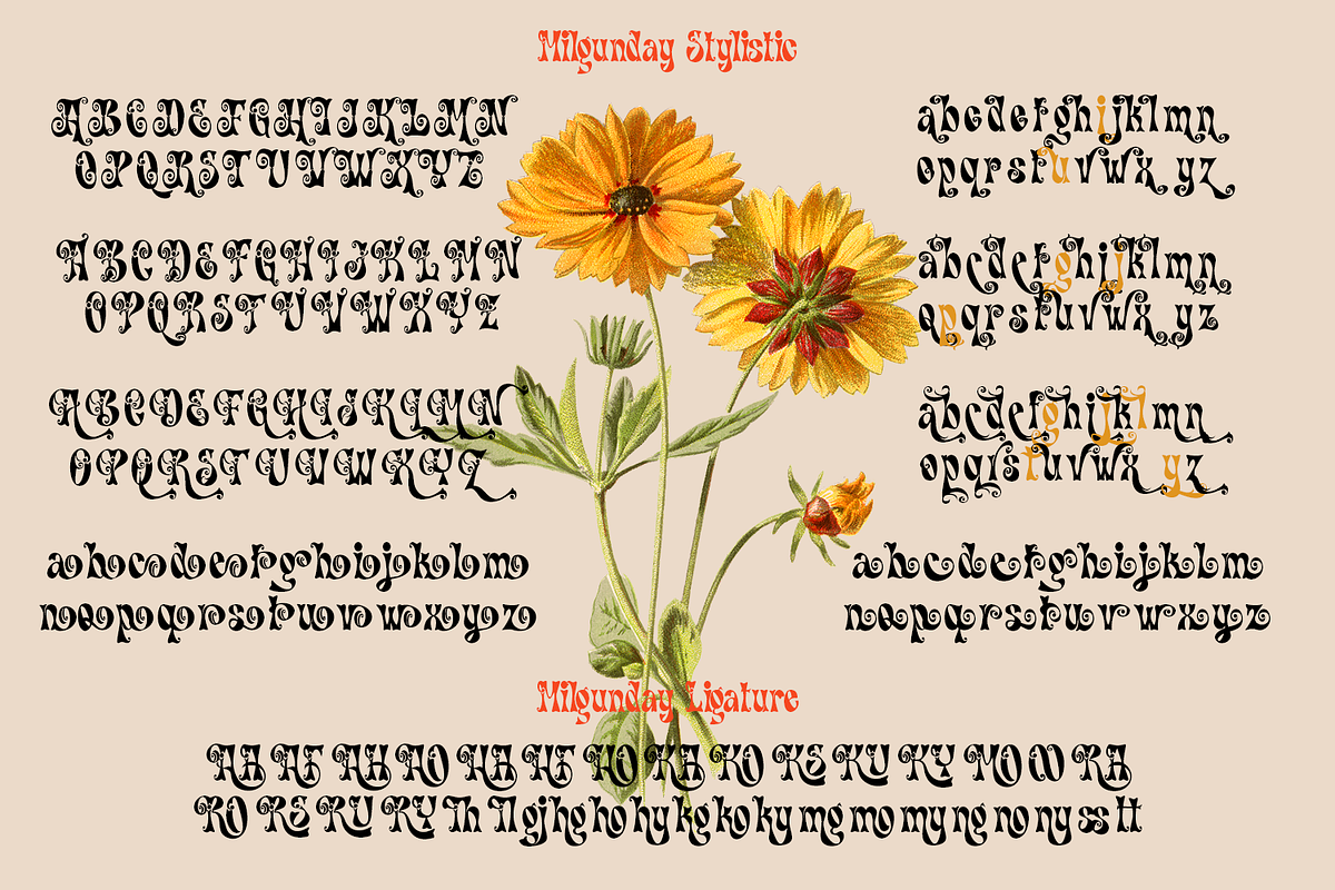Milgunday Vintage Font, a Blackletter Font by madeDeduk (Photo 10 of 10)