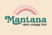 Mantana - Retro Vintage DIsplay font, a Serif Font by Anomali Creatype (Thumbnail 1 of 10)