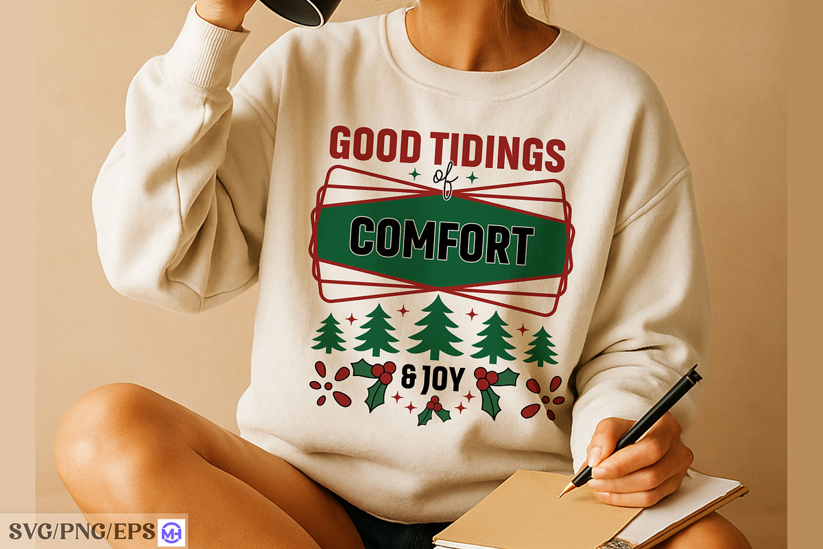 Good Tidings of Comfort & Joy SVG, a Graphic by mh_arif (Photo 2 of 4)