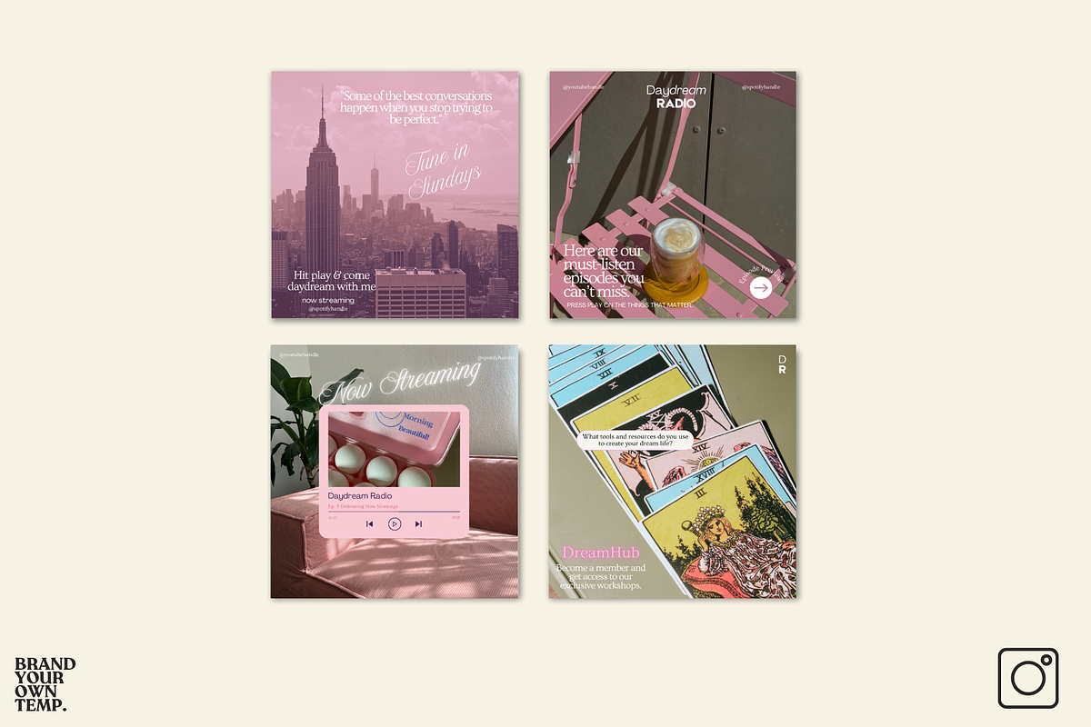 Podcast Instagram Template, a Templates & Theme by BYOTstudios (Photo 7 of 11)