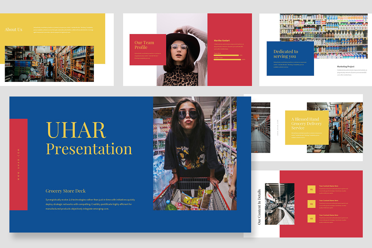 Uhar : Grocery Store Google Slides, a Presentation Template by Punkl Camp (Photo 1 of 16)