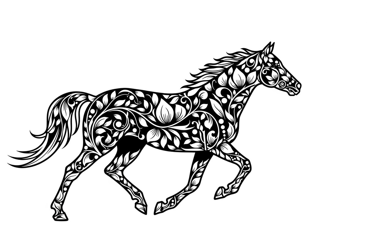 Running Horse Silhouette SVG Bundle, an Illustration by Creativeshirt (Photo 4 of 31)
