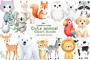 Cute animal clipart, a Seasonal Illustration by CreationArt (Thumbnail 1 of 4)