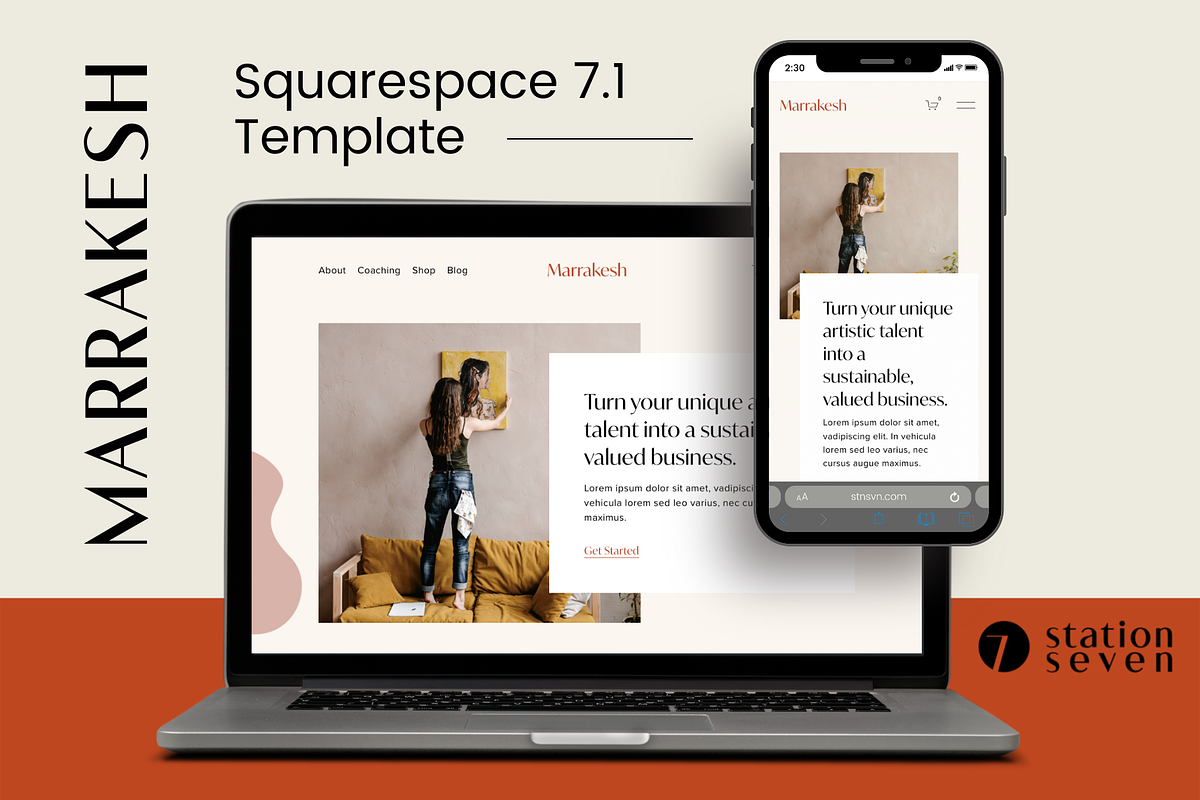Squarespace 7.1 Template - Marrakesh, a Websites & App Template by Station Seven (Photo 1 of 4)