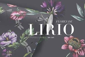 Flores De Lirios Print Patterns!