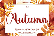 Autumn | Script Font, a Script Font by Scratchones (Thumbnail 1 of 7)