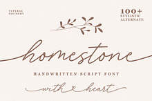 Homestone - Heart Swash Script Font
