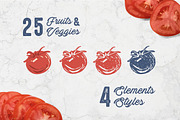 Vegetables (Linocut|Vintage) +Bonus, an Illustration by duka (Thumbnail 8 of 10)