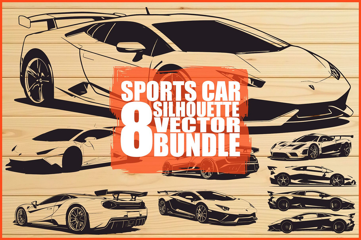 Modern Sports Car Design, an Illustration by hafijul (Photo 1 of 9)