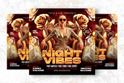 Night Vibes Party Flyer Template, a Flyer Template by Shajib Shikder (Thumbnail 2 of 2)