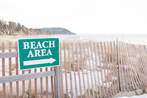 Beach Area This Way