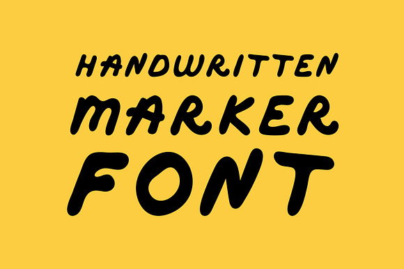 Handwritten Marker Font preview 5