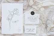 PENCIL ART- Floral line collection, an Illustration by Grace Noboa Illustrations (Thumbnail 3 of 12)