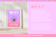 WiFi QR Code Sign - Pastel, a Stationery Template by SunshineStudioBoutique (Thumbnail 2 of 10)