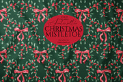 Christmas Mistletoe Ornamental Print, a Pattern Graphic by SirenaArt (Thumbnail 1 of 14)