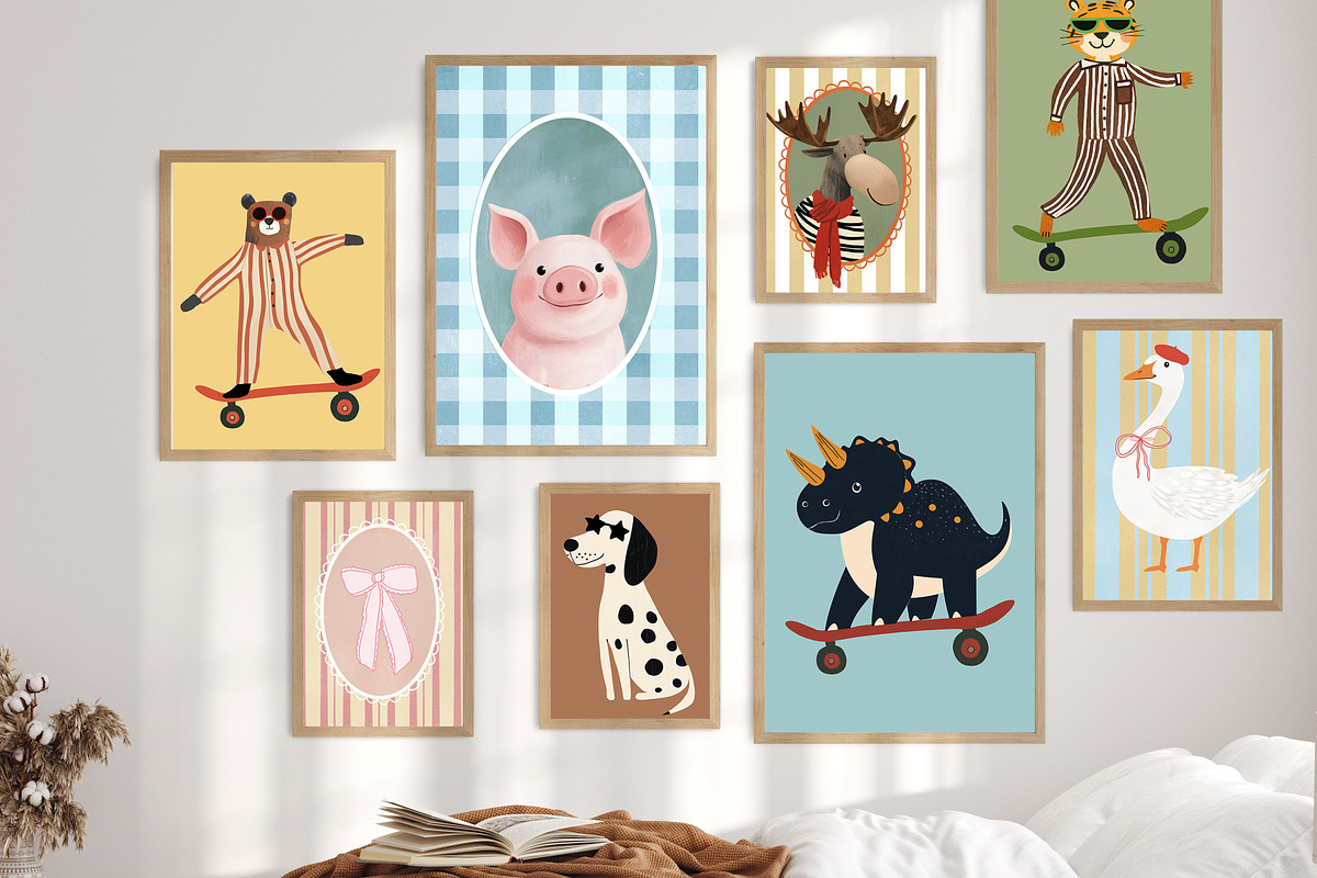 Nursery Print Bundle, a Background Graphic by Artemsky (Photo 9 of 24)