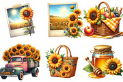 Watercolor Sunflower Sunny Day png, an Illustration by Watercolor design (Thumbnail 4 of 4)