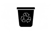 Recycling Bin Minimal Silhouette, a Graphic by Designer_Momina (Thumbnail 10 of 14)