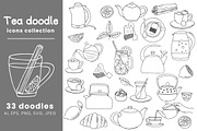 Doodle tea icons collection, an Outline Icon by Gulnarart (Thumbnail 1 of 5)