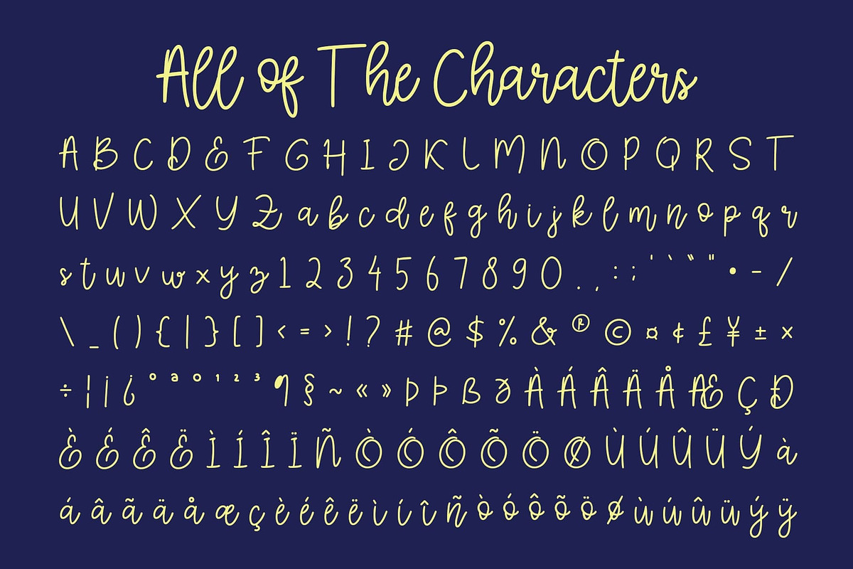 CS Elysia – Elegant Script Font, a Script Font by Craft Supply Co. (Photo 8 of 8)