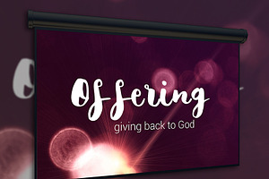 Bokeh Church Service Slide PSD