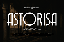 Astorisa - Art Deco Sans Serif Font
