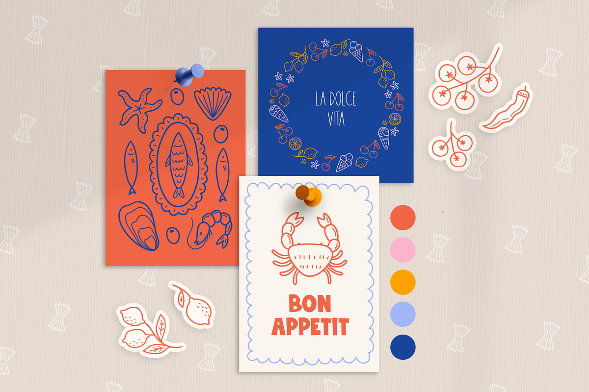 Mediterranean Summer Kit, a Food Illustration by miumiu (Photo 2 of 15)