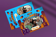 Modern Halloween Greeting Card, a Brochure Template by graphicook (Thumbnail 2 of 4)