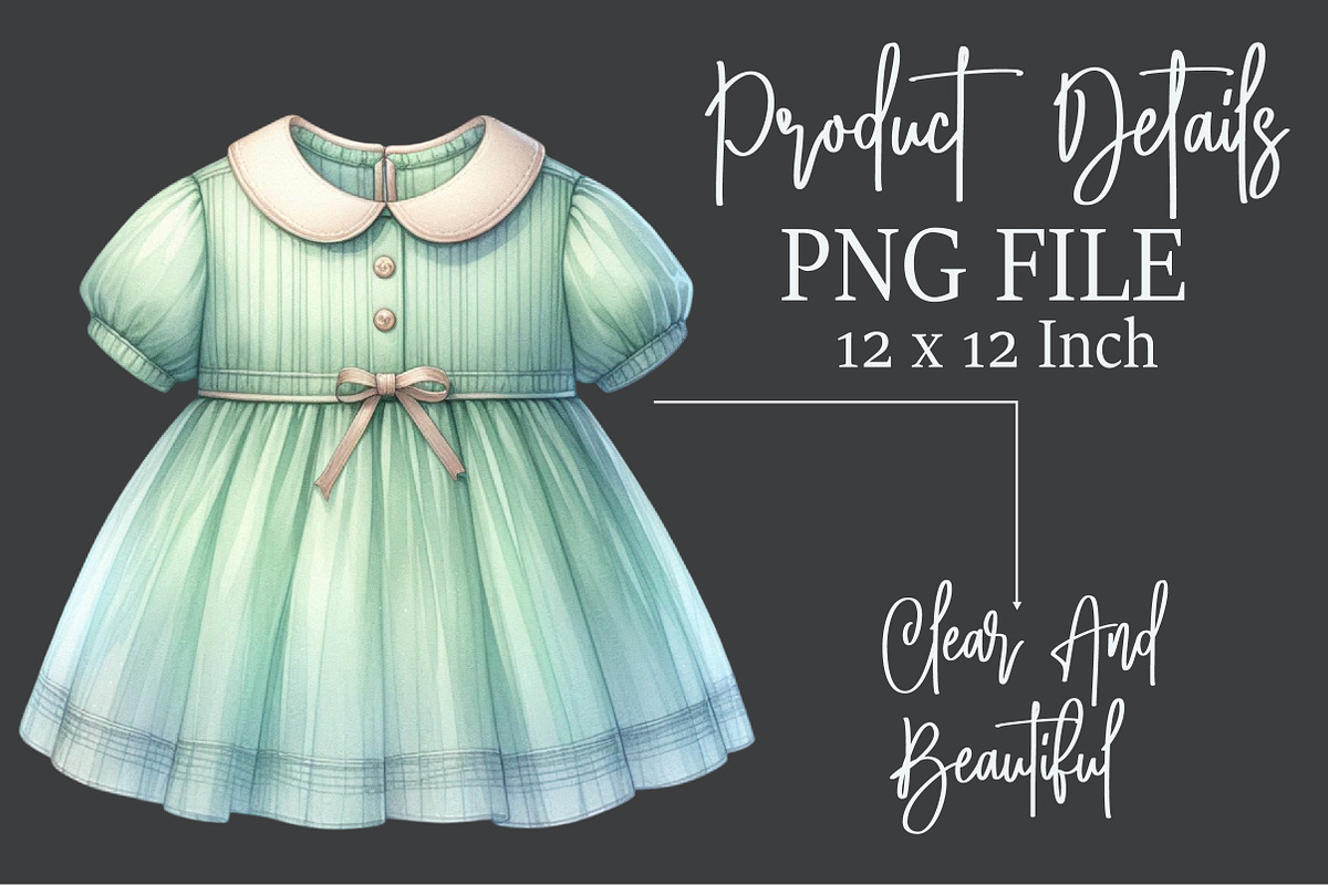 Watercolor Baby Clothes Clipart, an Illustration by Rose Art (Photo 5 of 5)