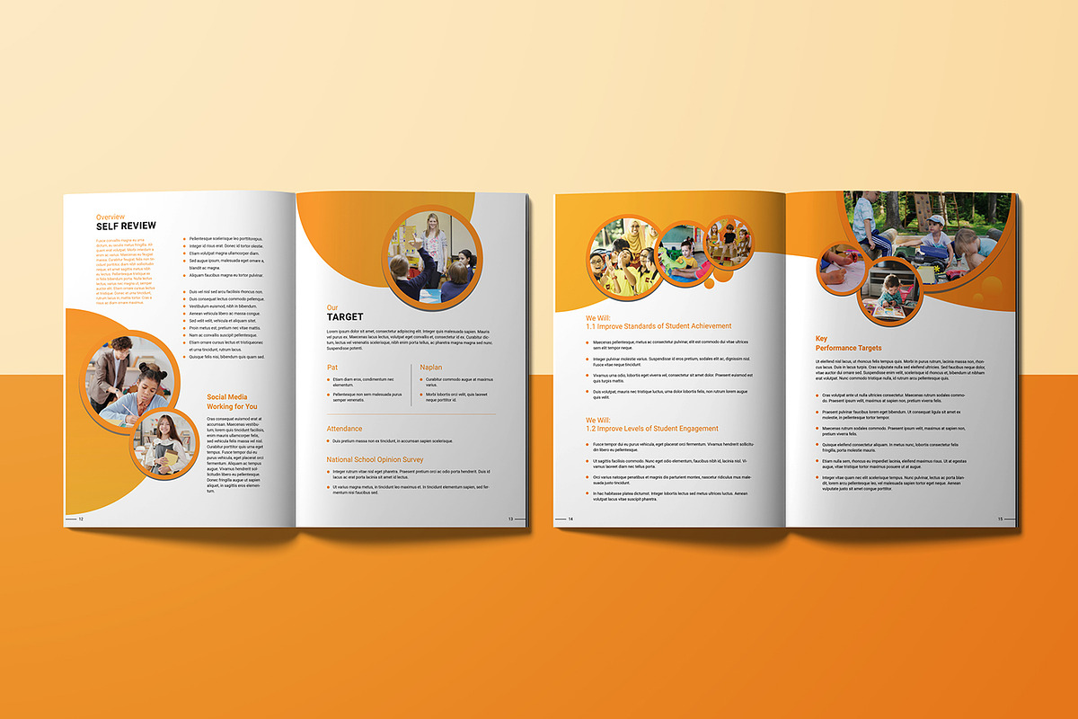 School Business Plan Brochure, a Brochure Template by retrographix (Photo 2 of 5)