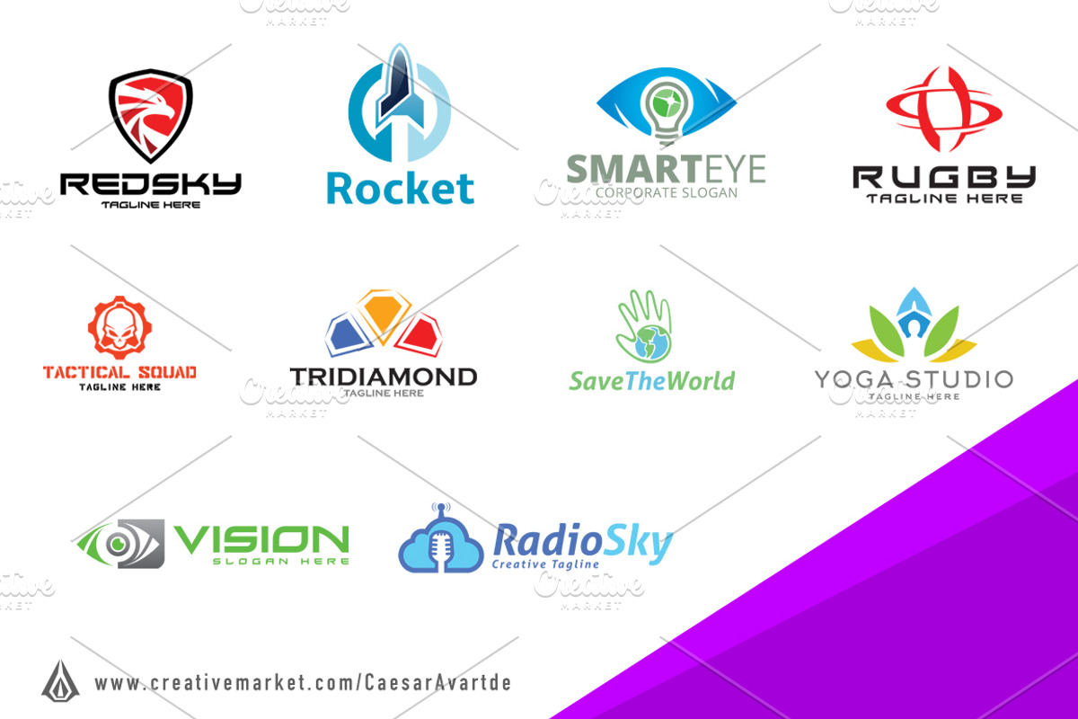 Logo Bundle (50 designs), a Branding & Logo Template by Avartde Creative (Photo 6 of 6)