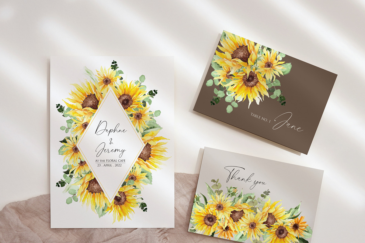 Watercolor flower - Summer Sunflower, an Illustration by Beigetime (Photo 9 of 9)