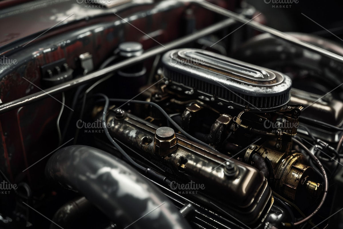55 Car engines, a Transportation Illustration by Handmadefont (Photo 46 of 56)