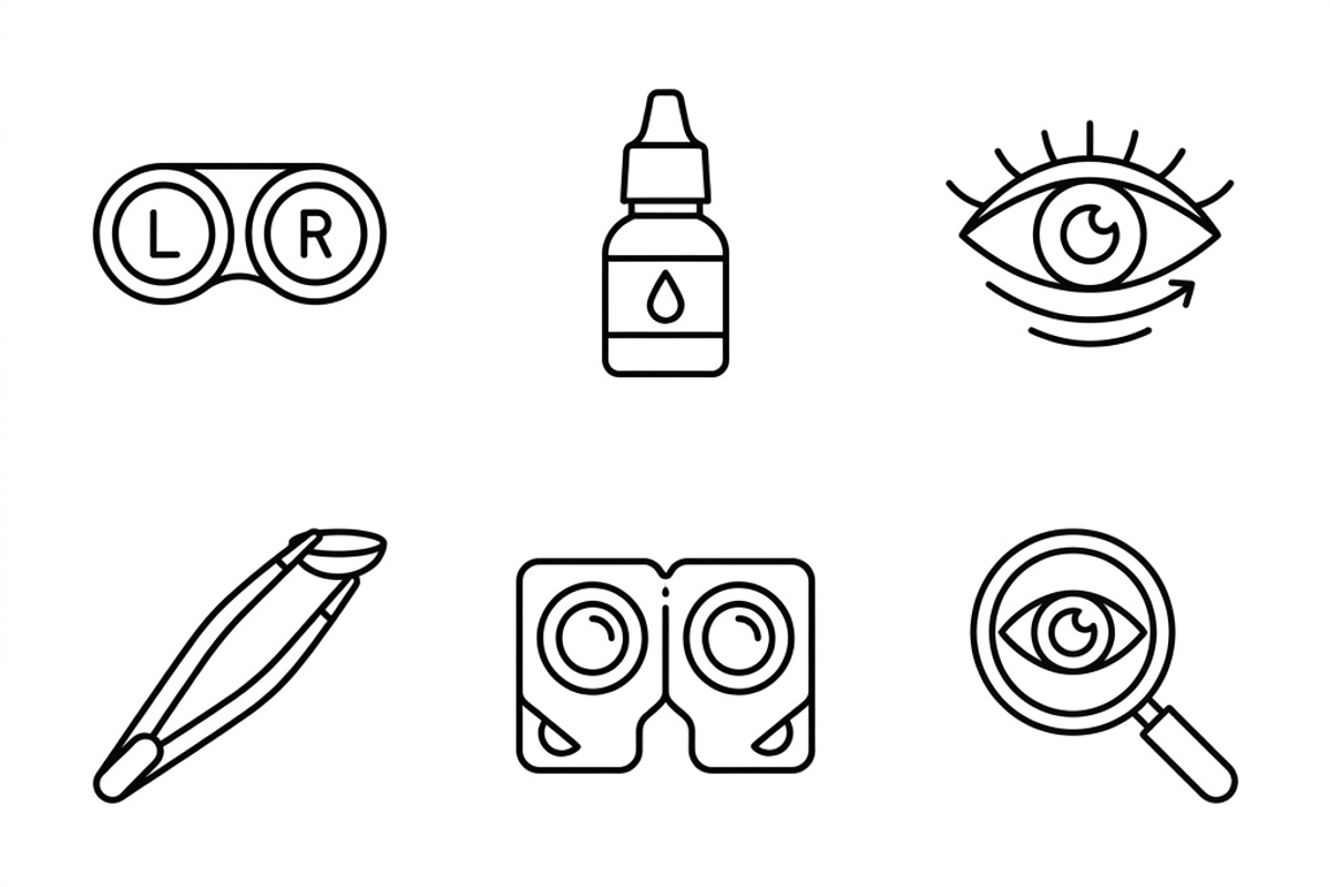 Bundles Set Optical Store Icons, an Outline Icon by adenpinkstore (Photo 8 of 44)