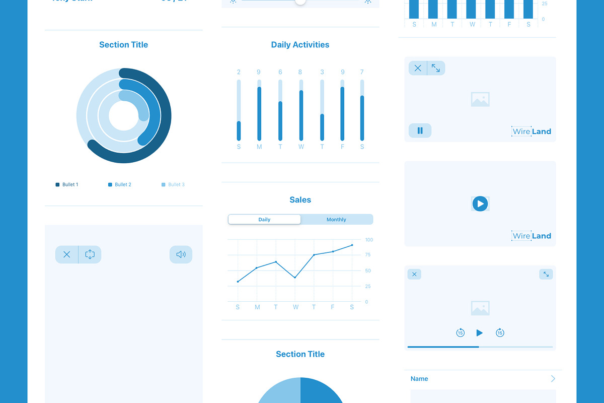 iOS 14 Wireframe Library, a Wireframe Template by UI Design Resource (Photo 9 of 9)